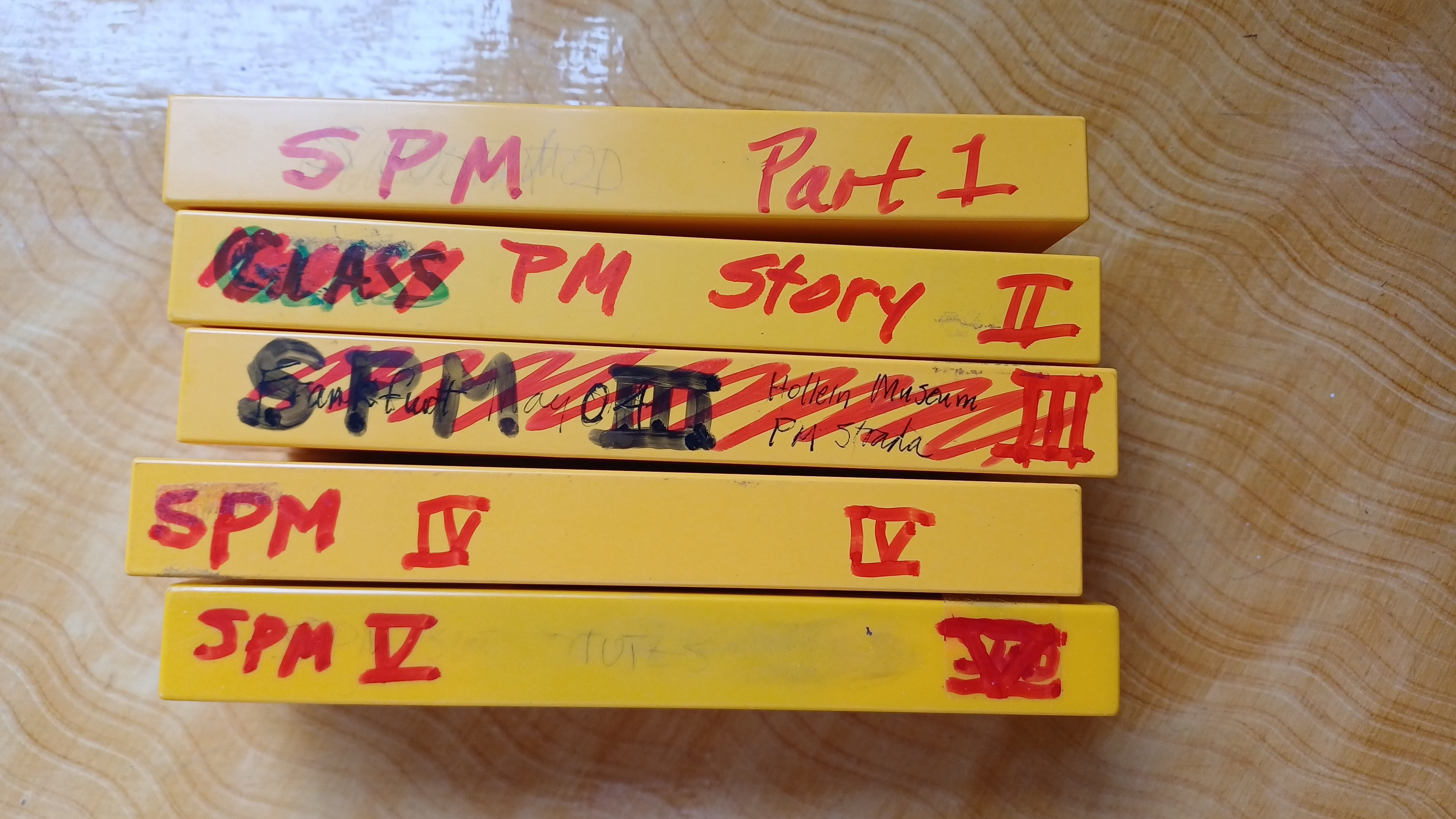 Slide boxes from Charles Jencks' archive